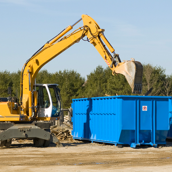 can i choose the location where the residential dumpster will be placed in Pleasant Hill Pennsylvania